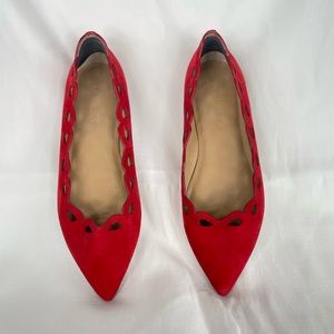 Banana Republic Red Pointed-Toe Flat - 8 1/2